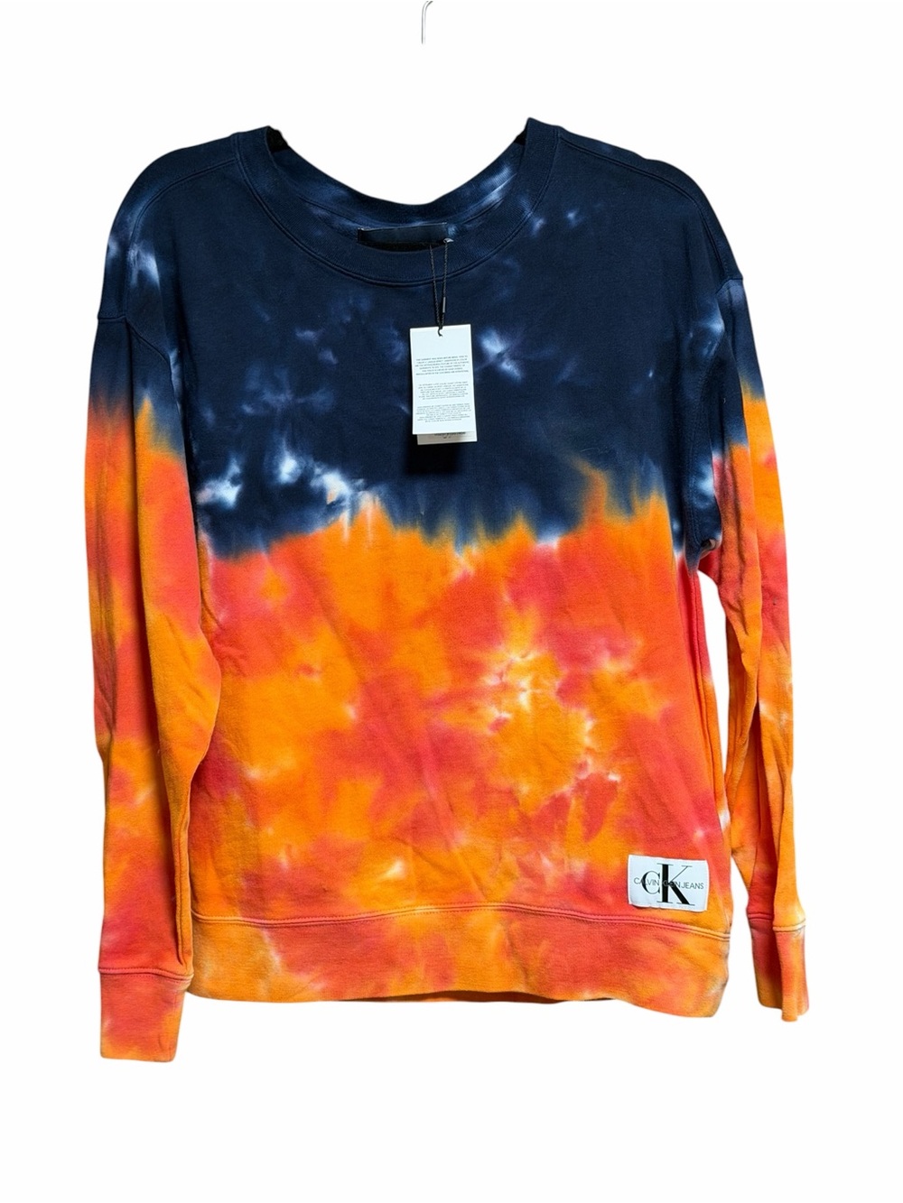 Calvin Klein Jeans High Tide Tie-Dyed‎ Sweatshirt SIZE S NWT